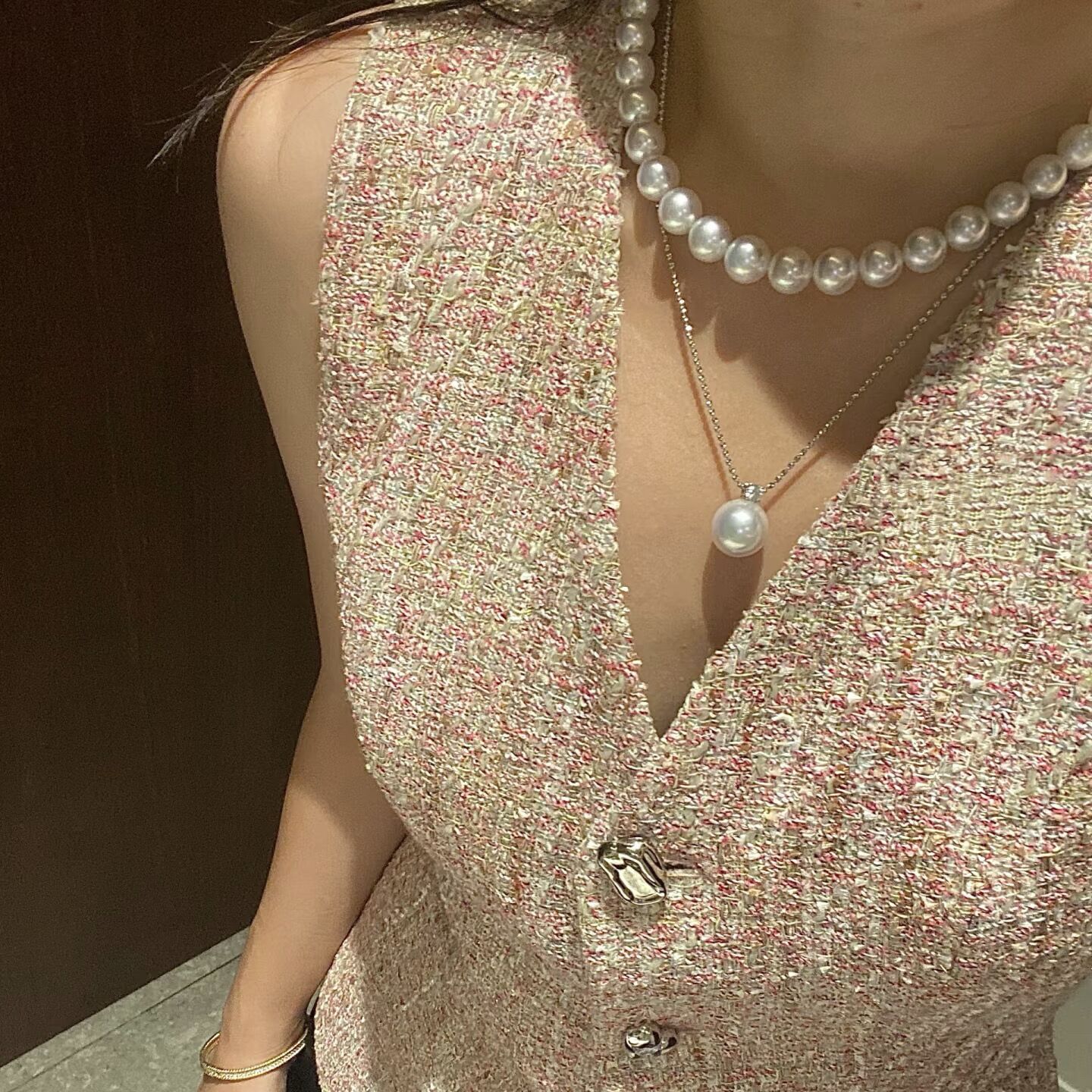 【佳佳严选】天然淡水珍珠项链吊坠戒指毛衣链耳钉手链多样性发其一