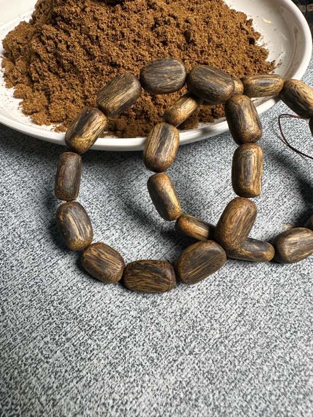 沉香手串情侣款随形木