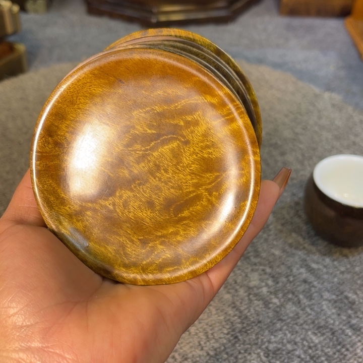 乌木类成套家具茶杯垫