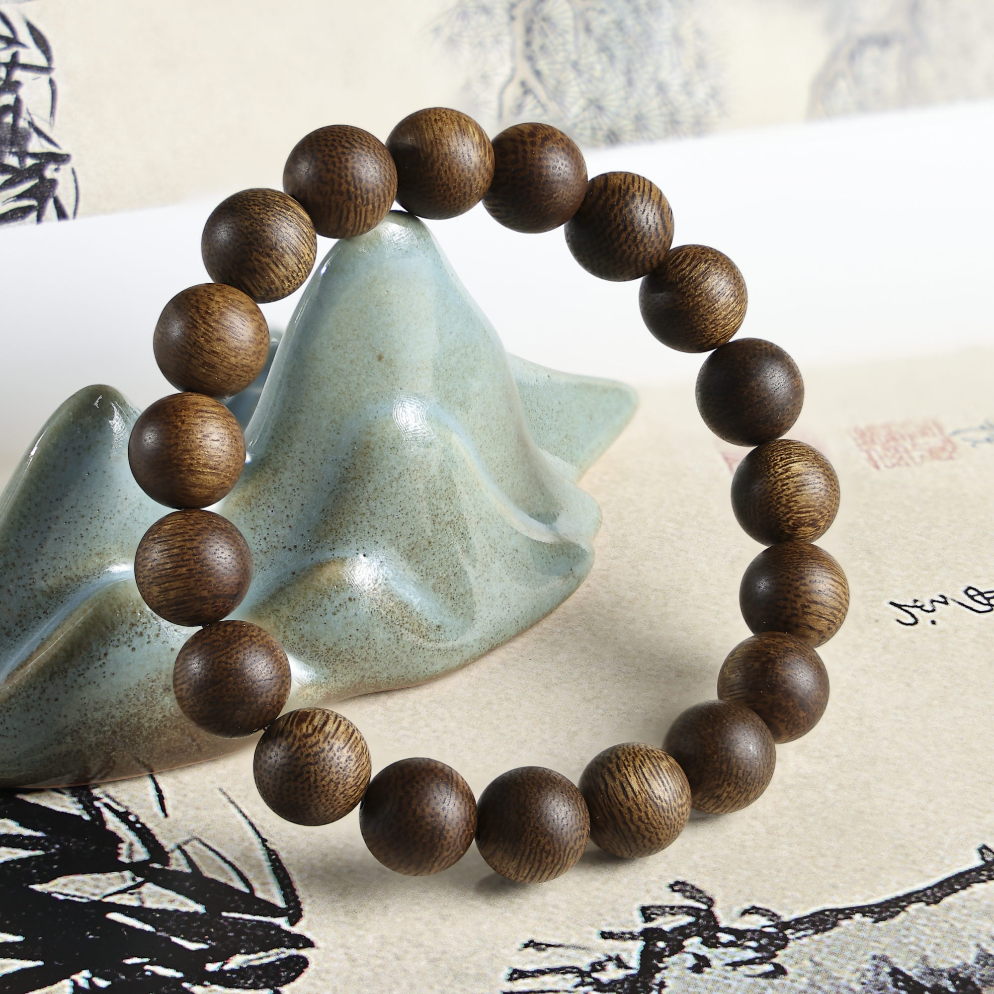 沉香【甄品】L713沉水级 铁锈红富森红土 单圈10mm