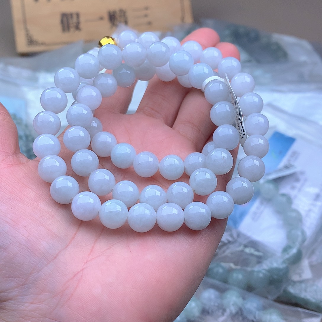 未镶嵌手串定制翡翠