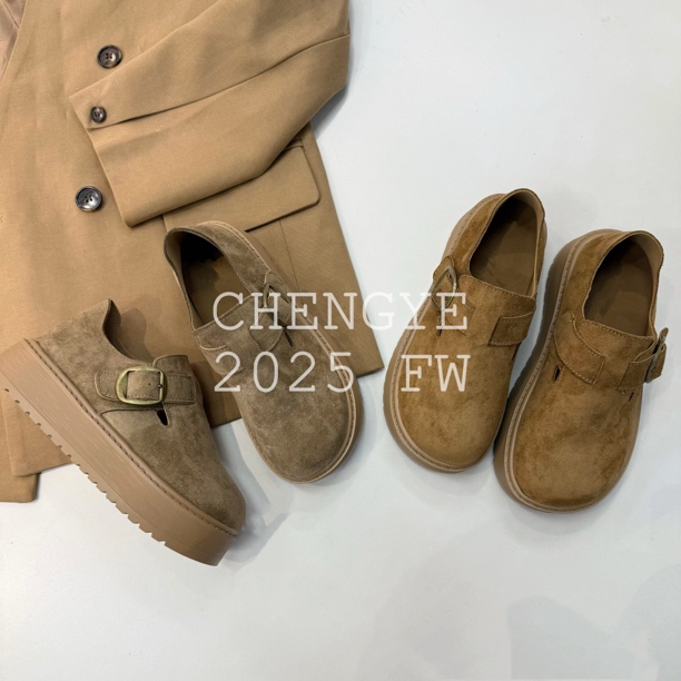 【CHENGYE】4cm-勃肯鞋2025新款舒适百搭懒人鞋一脚蹬
