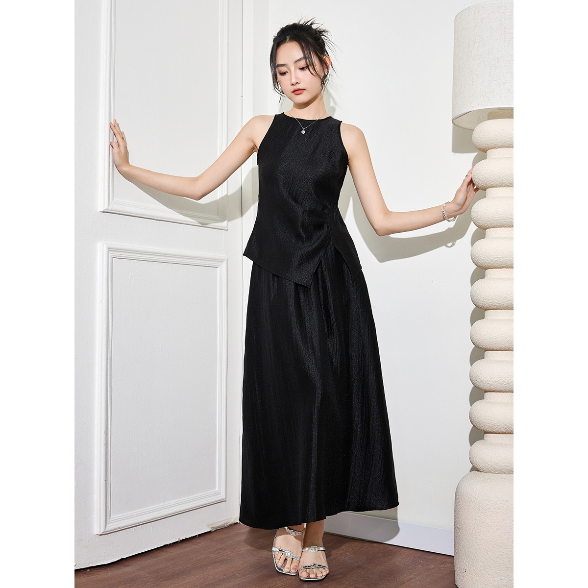 【初依专属】EVA OUXIU/伊华欧秀不规则醋装ZS-E-42-28315-YL