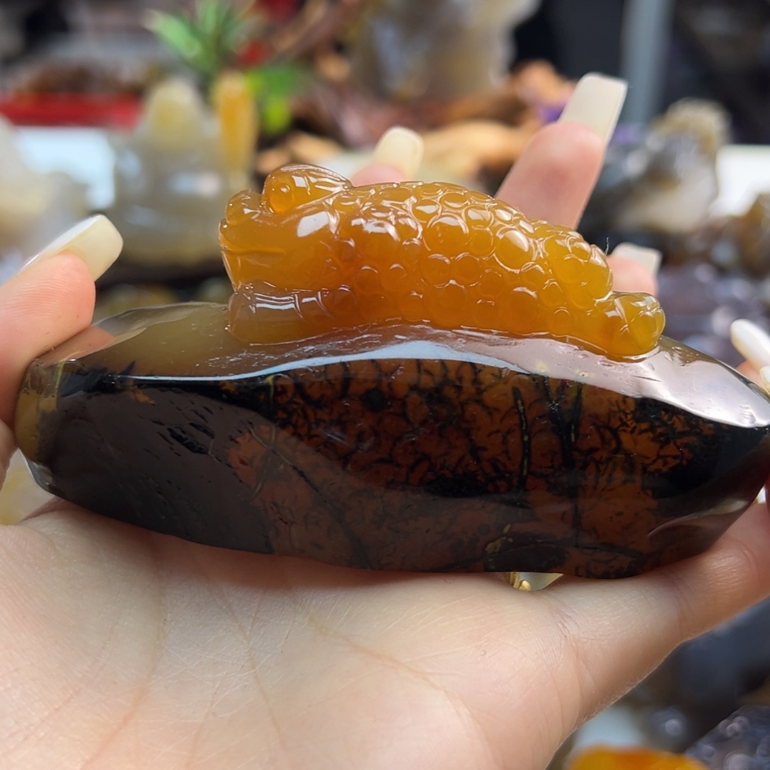 玛瑙/玉髓未镶嵌吊坠(不含链)