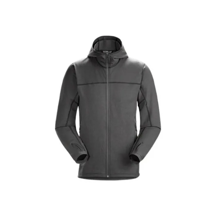 Arcteryx 始祖鸟/08633/Naga hoody full 全拉链抓绒外套狼灰色 