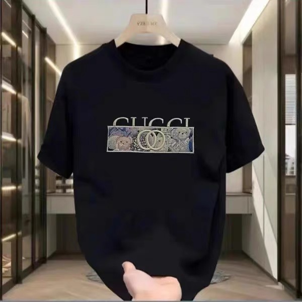 【一折粉丝福利】2025潮流纯棉圆领短袖百搭男女同款情侣款