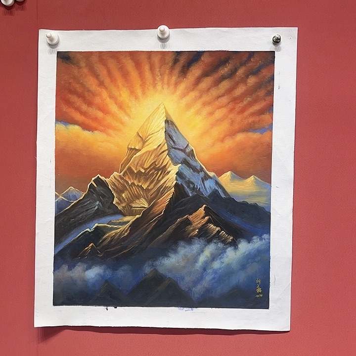 油画刘文桂老师油画作品朵 