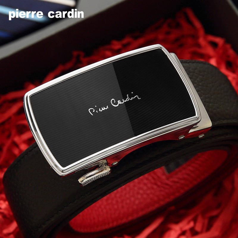 皮尔卡丹皮带男真皮腰带男士自动扣裤腰带男友商务本命年牛皮裤带