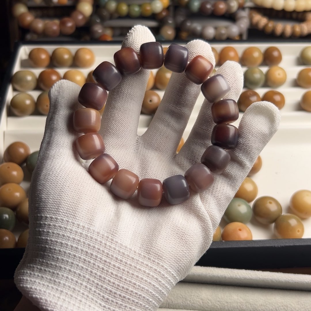 吊坠菩提根/象牙果卡14干磨方桶