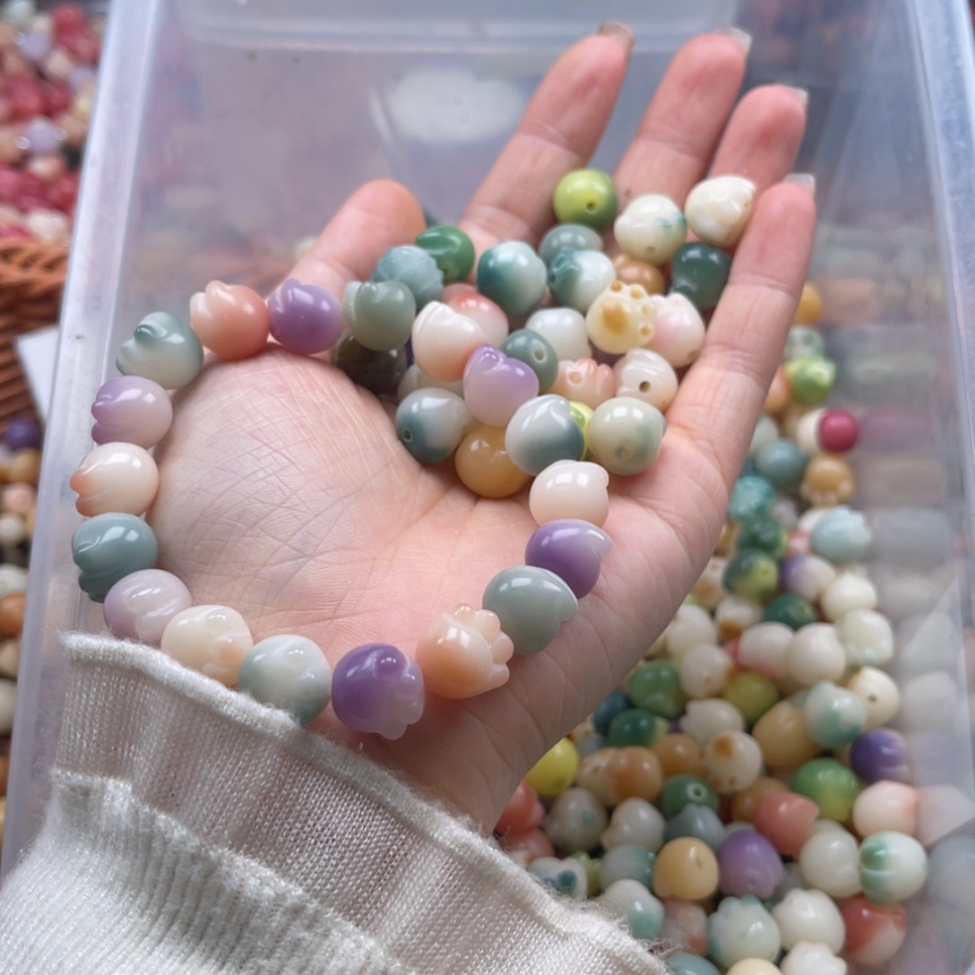 吊坠白玉菩提d x02/12mm/40颗多宝猫爪瑕