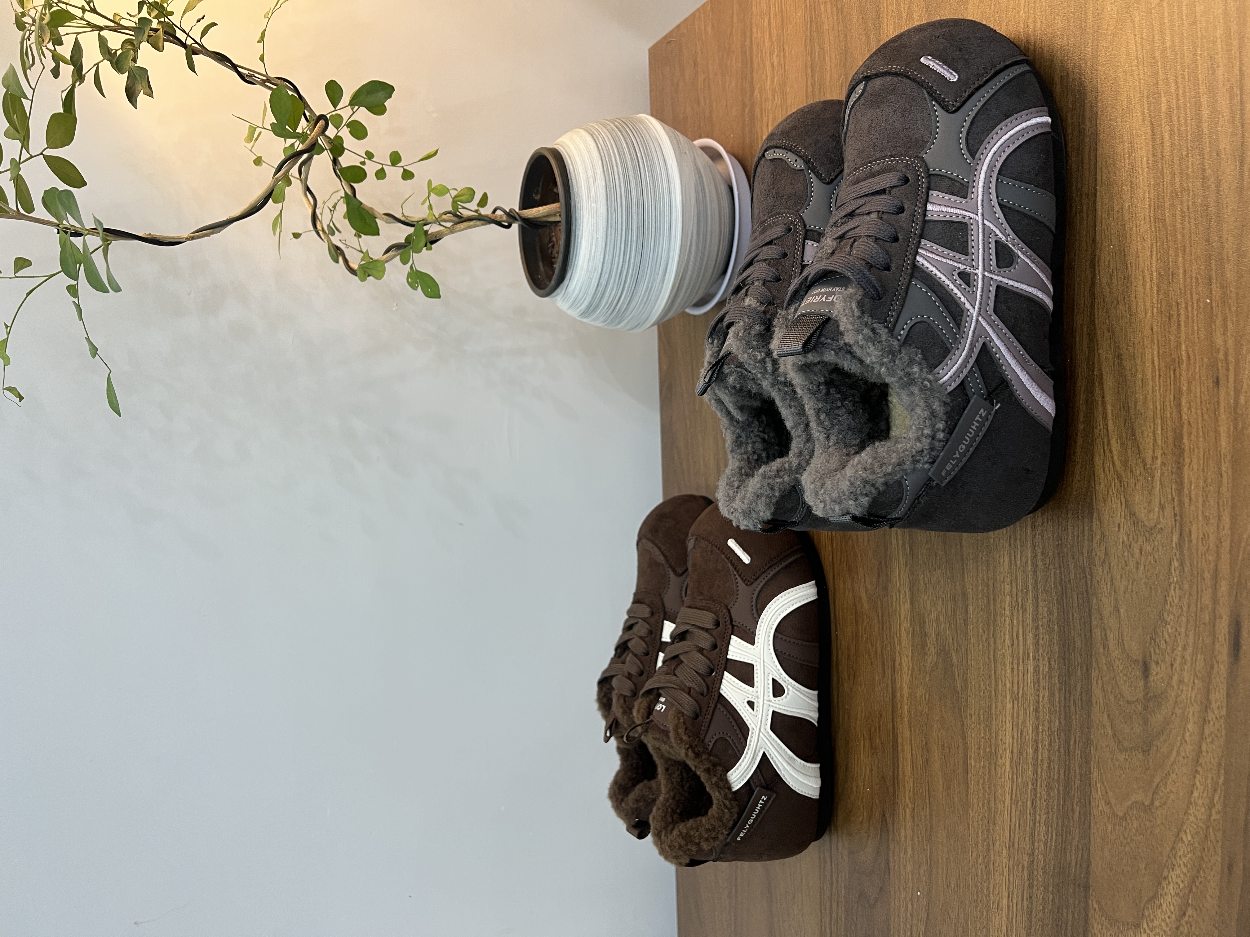 BWJ-【加绒德训鞋】冬季新款女士加绒德训增高百搭休闲舒适