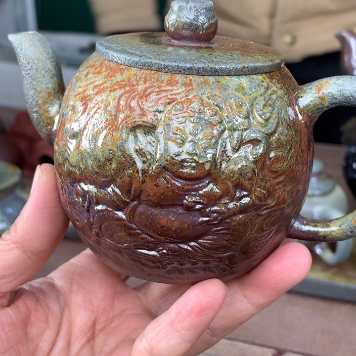 紫砂柴烧纯自然柴烧