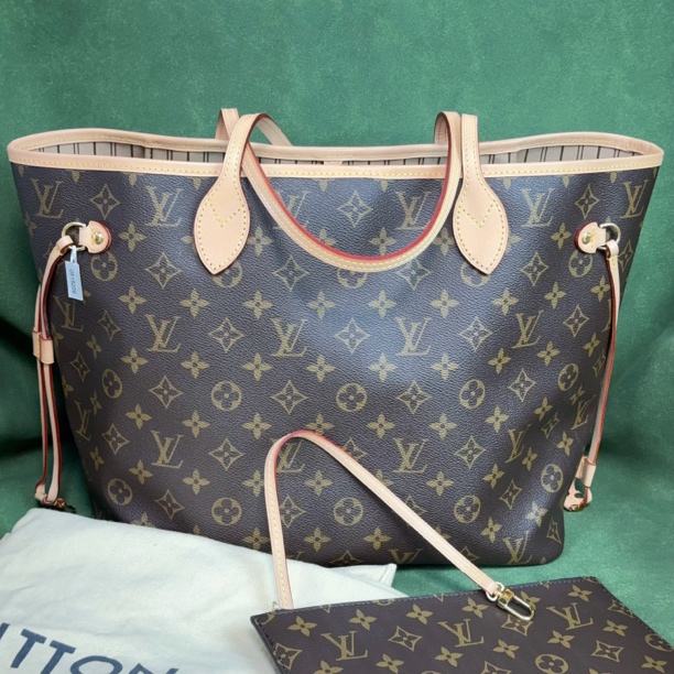 99新 LouisVuitton/路易威登 房贸/老花NF购物袋单肩包