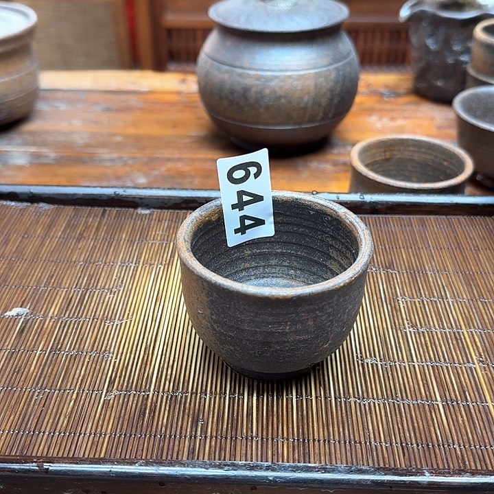 纯手工制作粗陶茶具