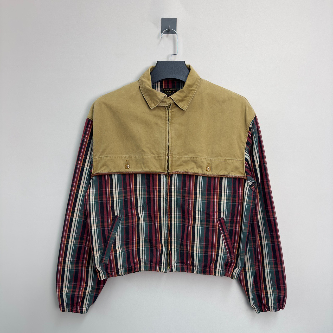 99新 Kapital 条纹拼接古布夹克外套/2码 孩子王同款