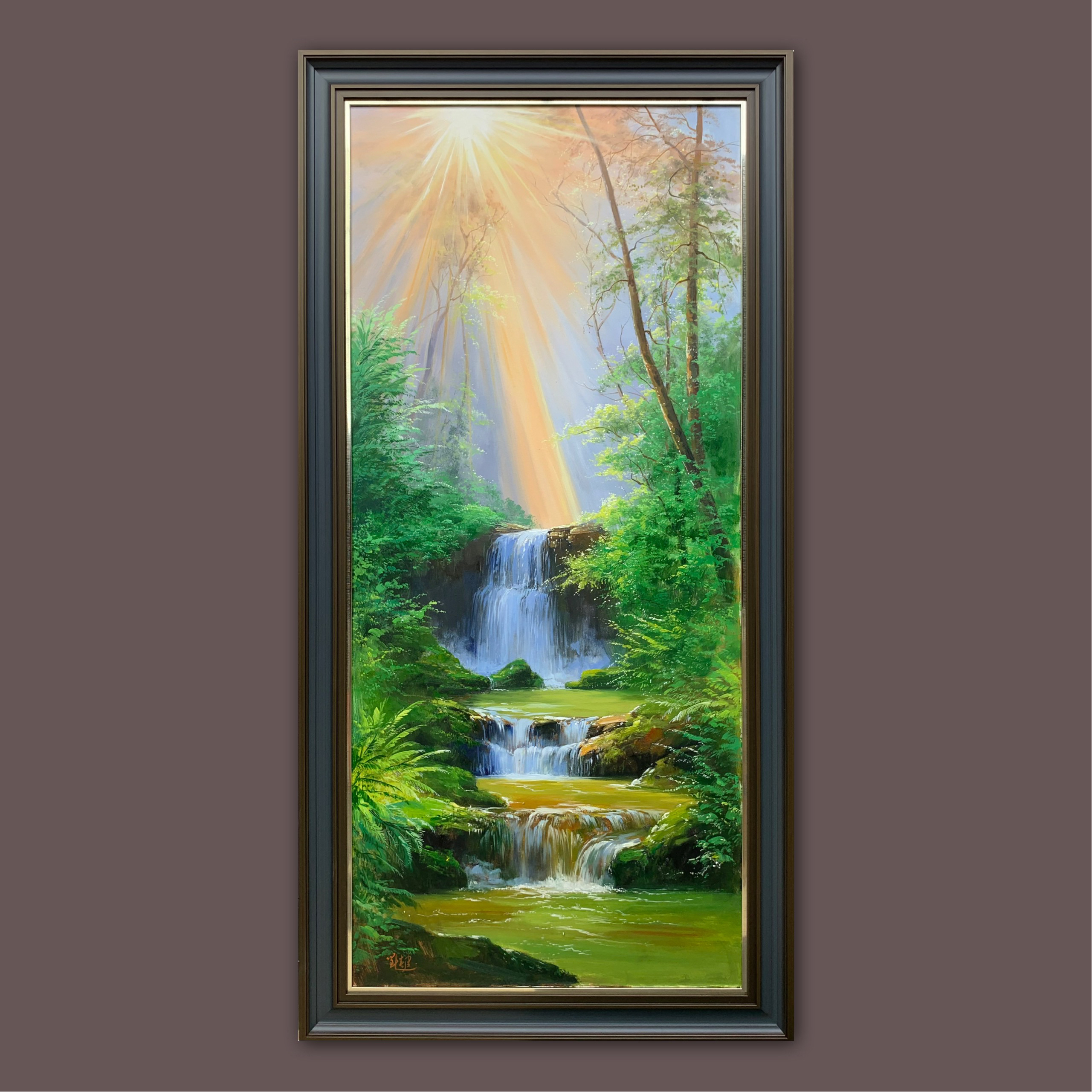 艺弘羽艺术 玄关风景油画收藏 带框尺寸90-180cm 布面纯手绘油画