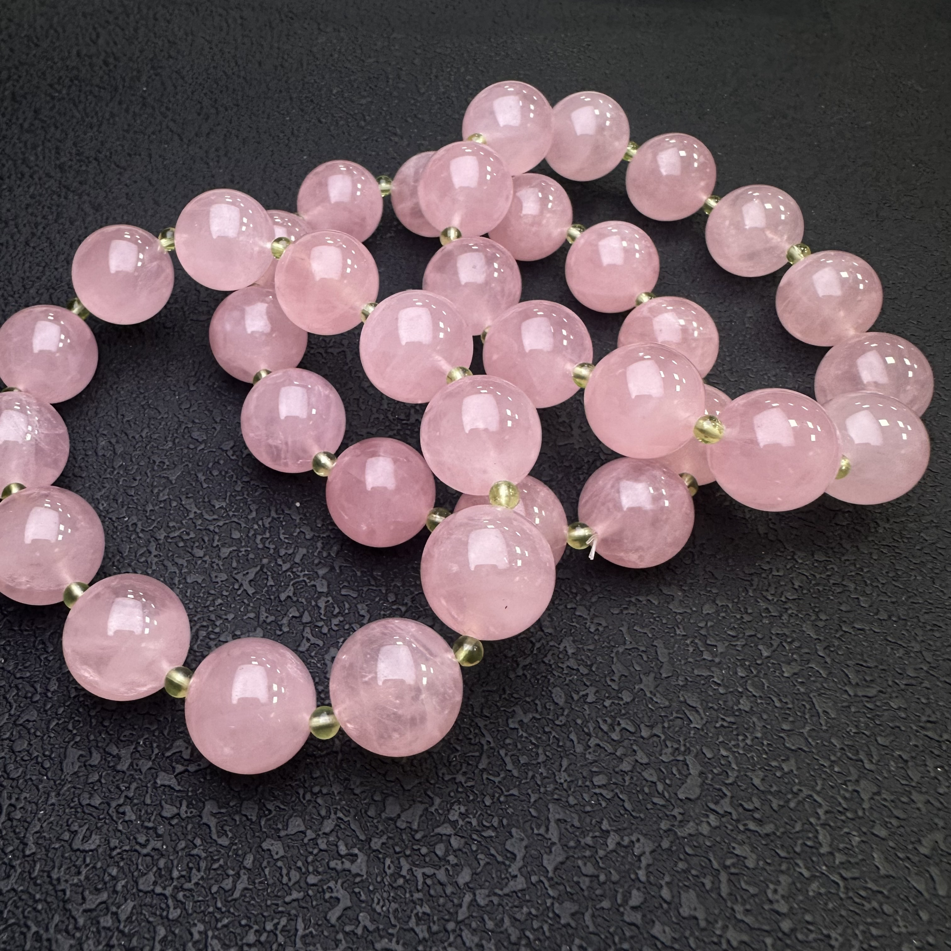 【小宝晶选】原创粉水晶单圈手链 多样性发一件 约15mm 1043XBSH