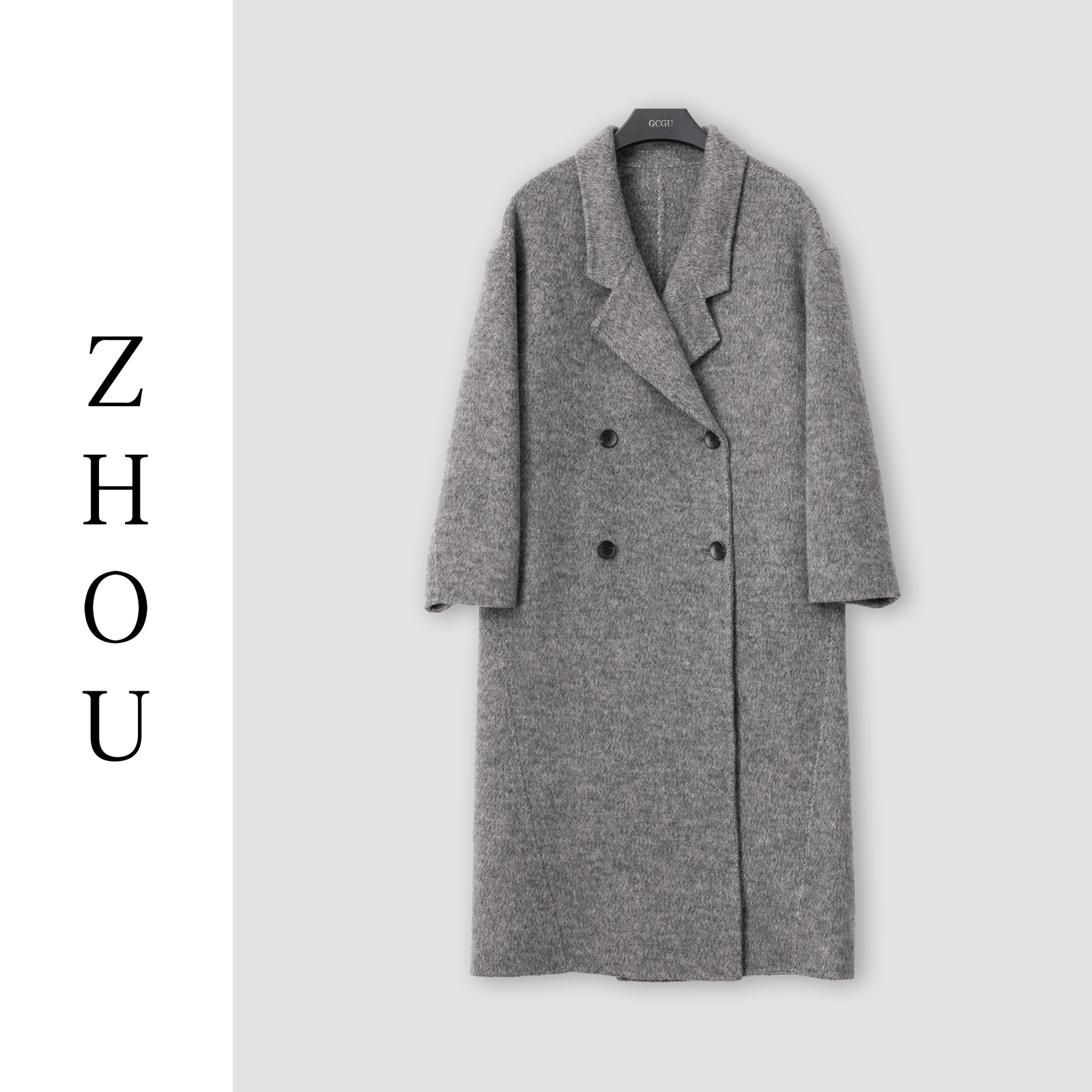 （周哥甄选）浅灰外套-31018