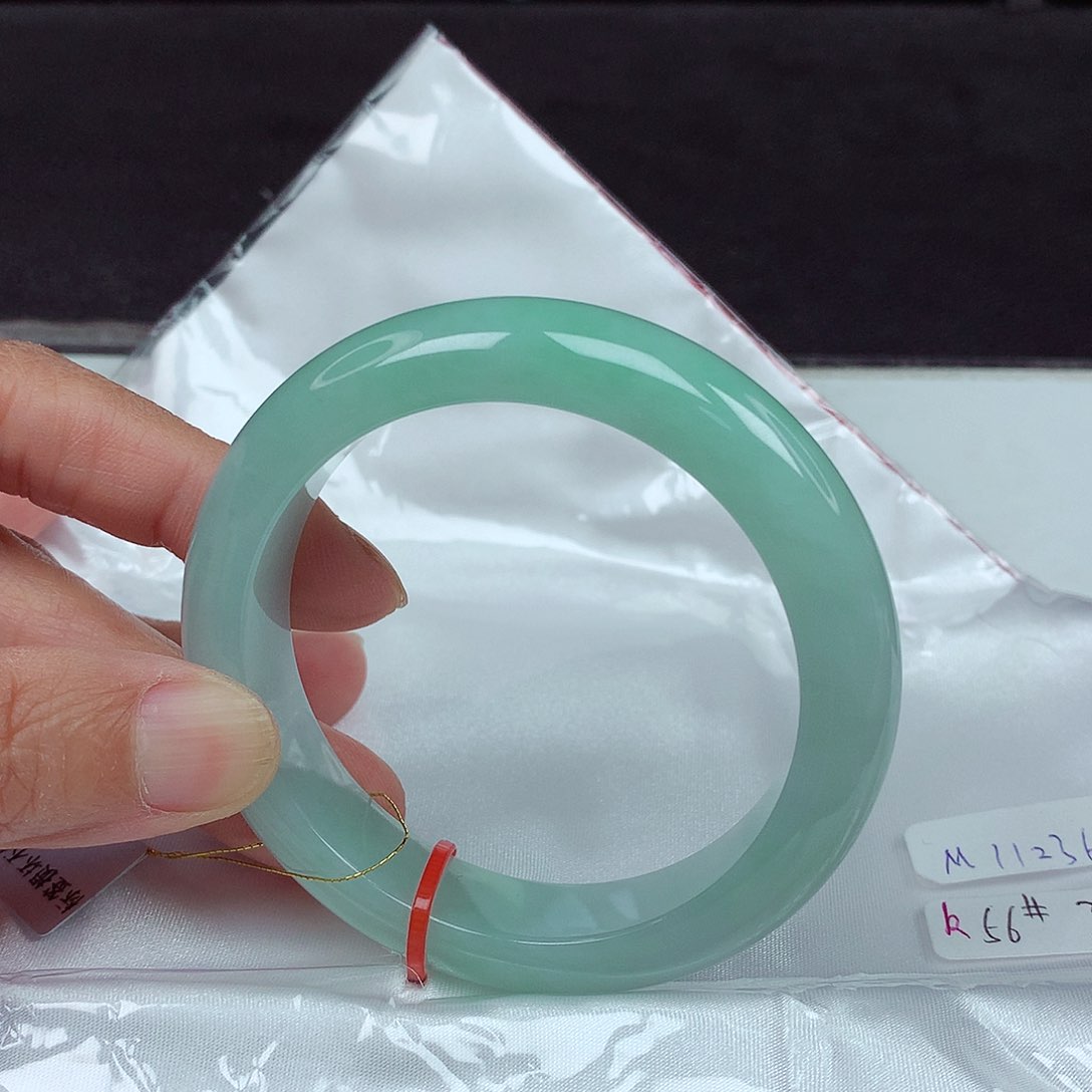 未镶嵌手镯翡翠56圈4369