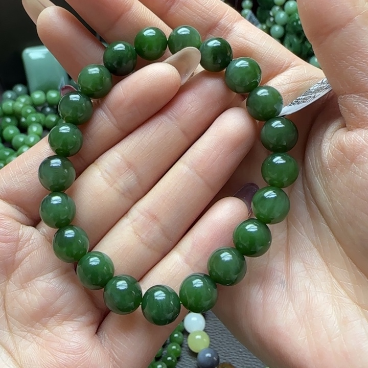 和田玉（碧玉）手串未镶嵌