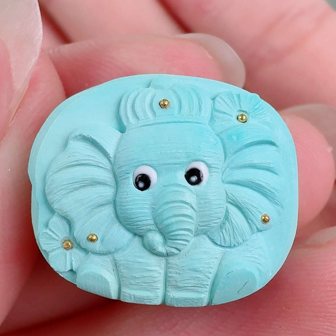 未镶嵌绿松石珠宝奇石