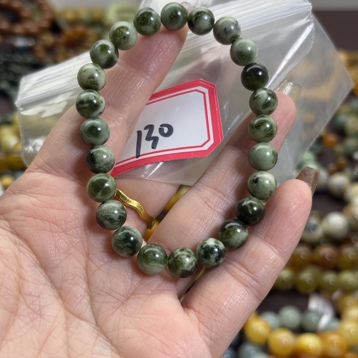 蛇纹石玉未镶嵌手链