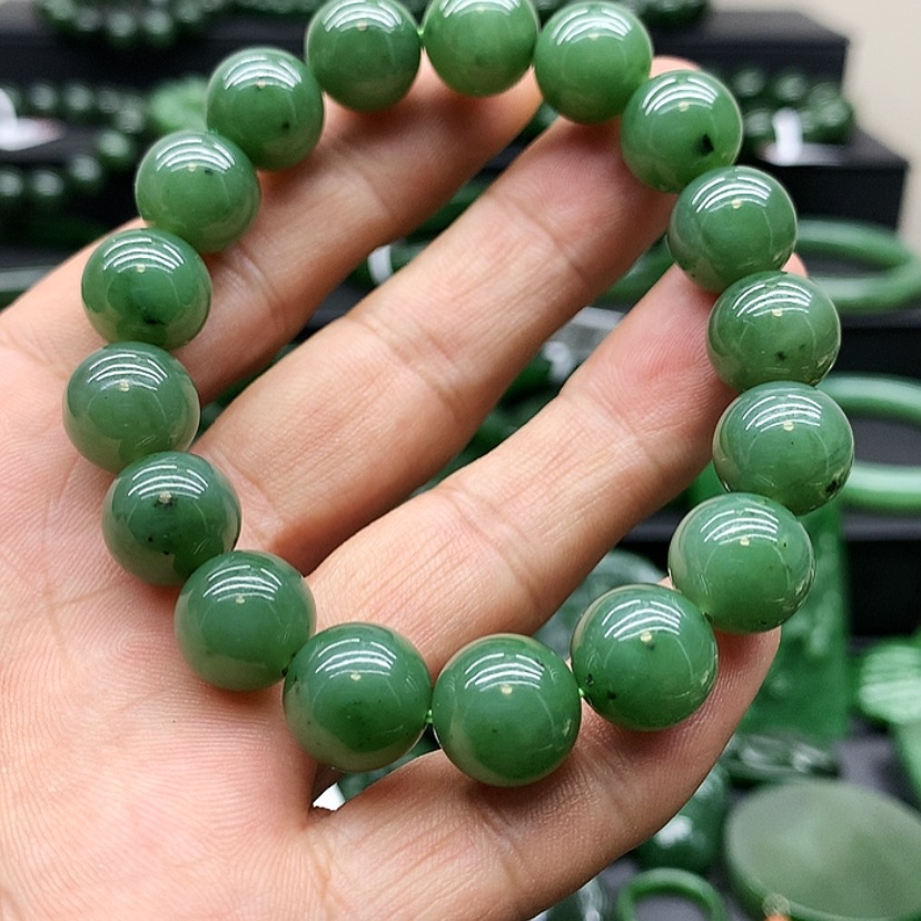 【闪购商品】和田玉（碧玉）手链未镶嵌韩**森