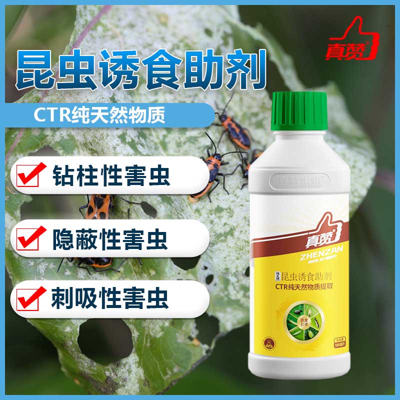 真赞昆虫诱食助剂多糖独特气味高引诱害虫菜蛾蚜虫蓟马飞虱等助剂