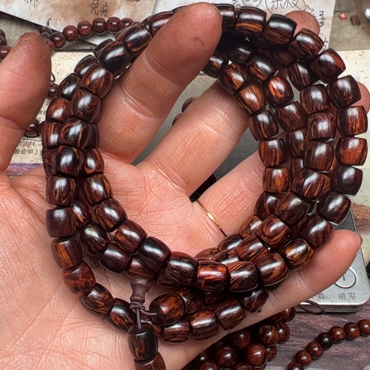 藤类降真香08-108直切海南红降黑金底天花板