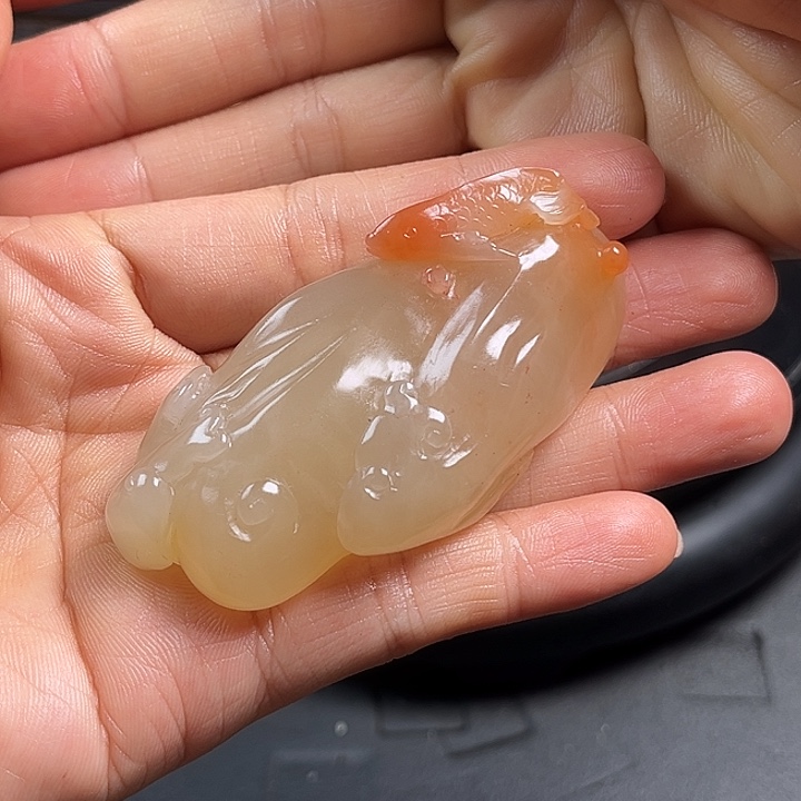 打***客寿山石手把件把玩