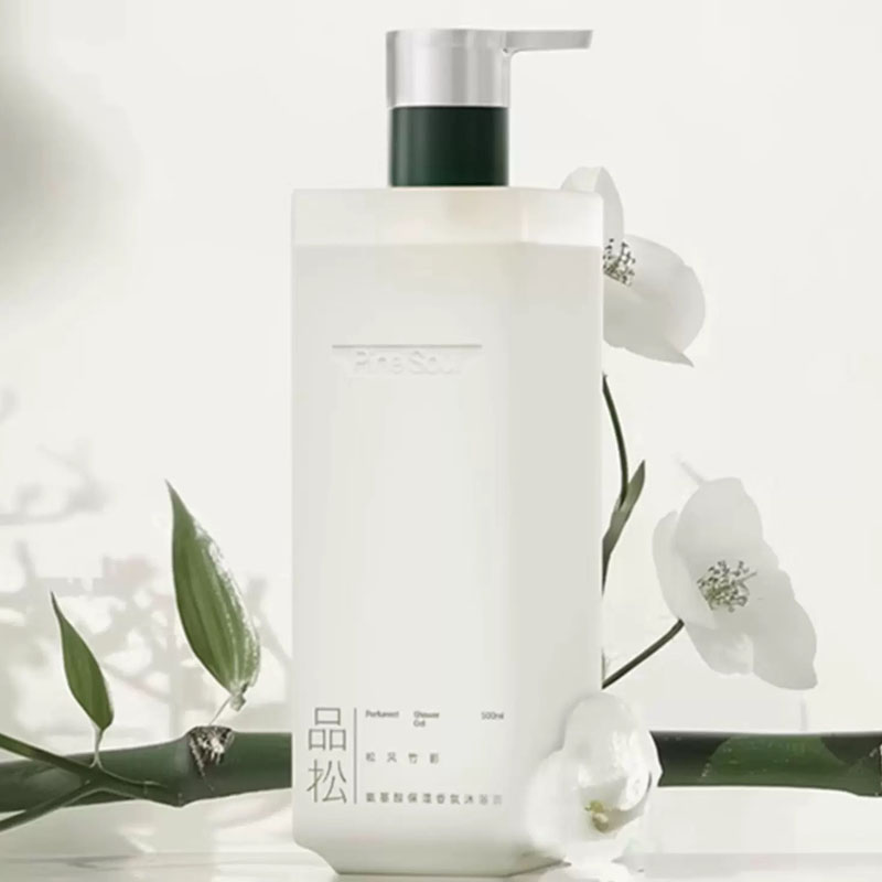 PINE SOUL品松氨基酸保湿香氛沐浴露500ml好冲洗不假滑草本柑橘香