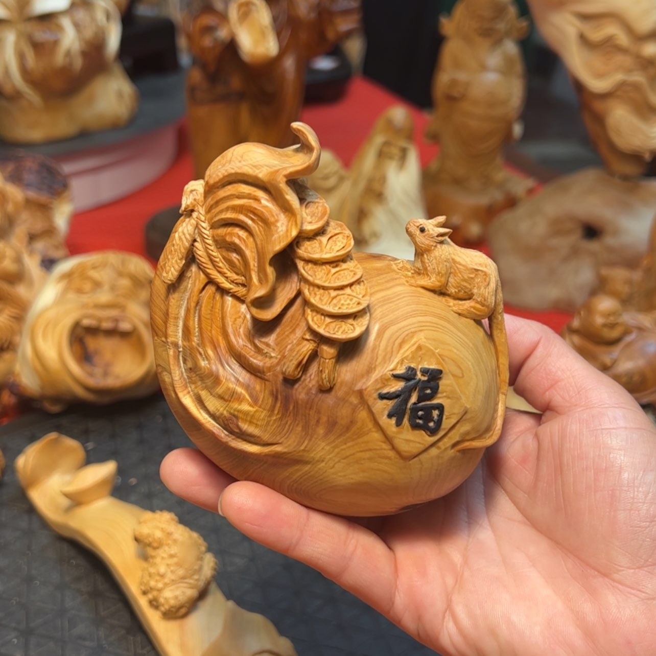 【闪购商品】柏木工艺品摆件工艺品