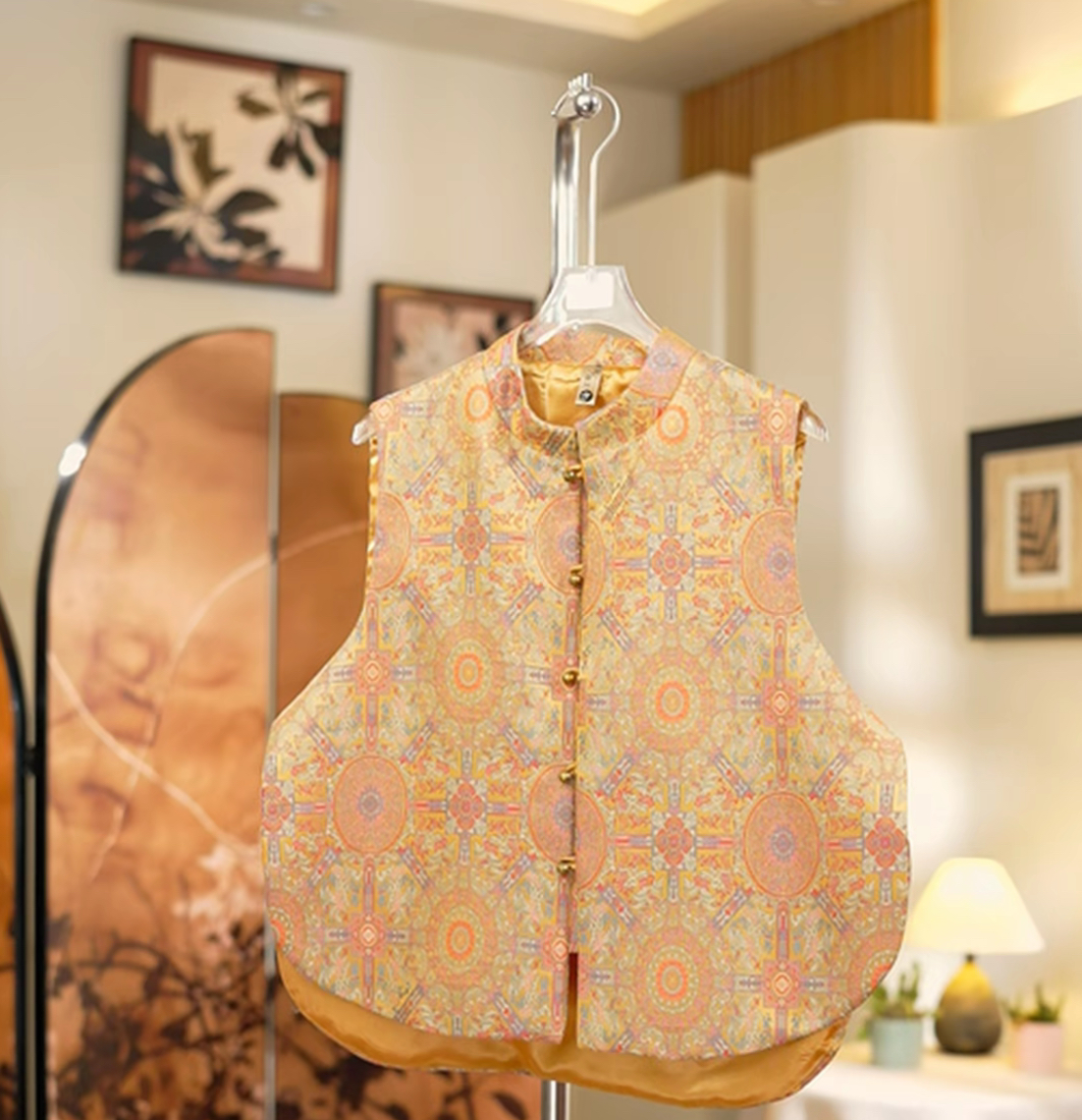 【福禄】—秋季新中式国风马甲 设计时尚显瘦提花中国风