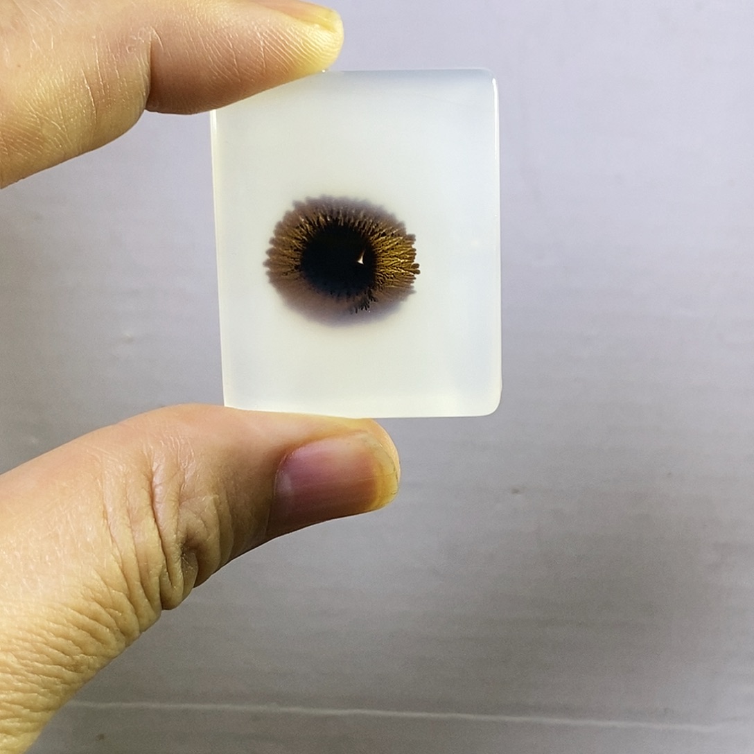 合成碳硅石非金属时尚图纹画面石饰品