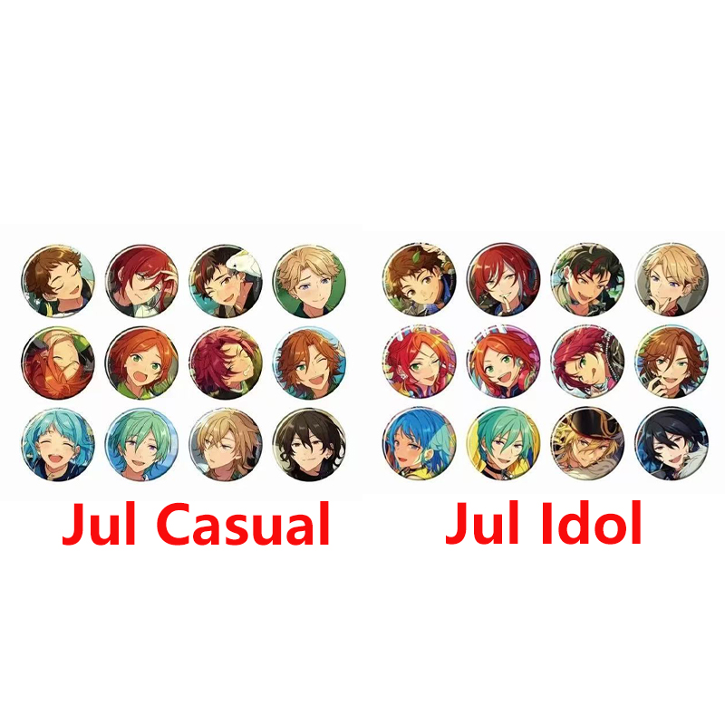 偶像梦幻祭ES 2025Jul Jun May Apr Mar通贩圆吧唧徽章 盲盒代拆