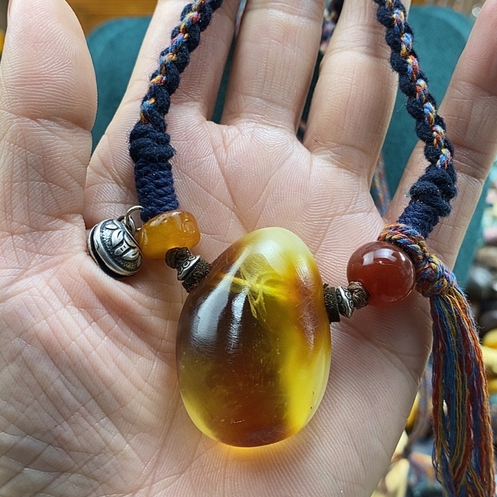 蜜蜡未镶嵌项链项链