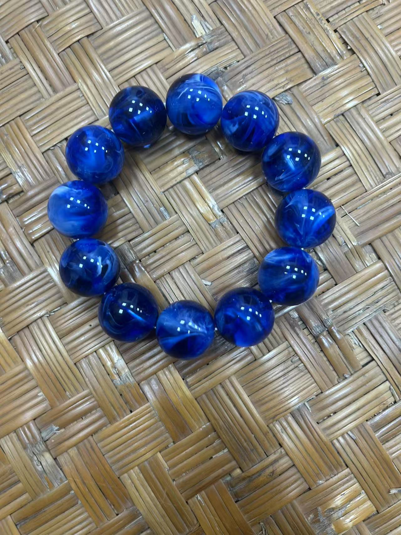 甜姐心意专属链接 蜜蜡手串    蓝   色