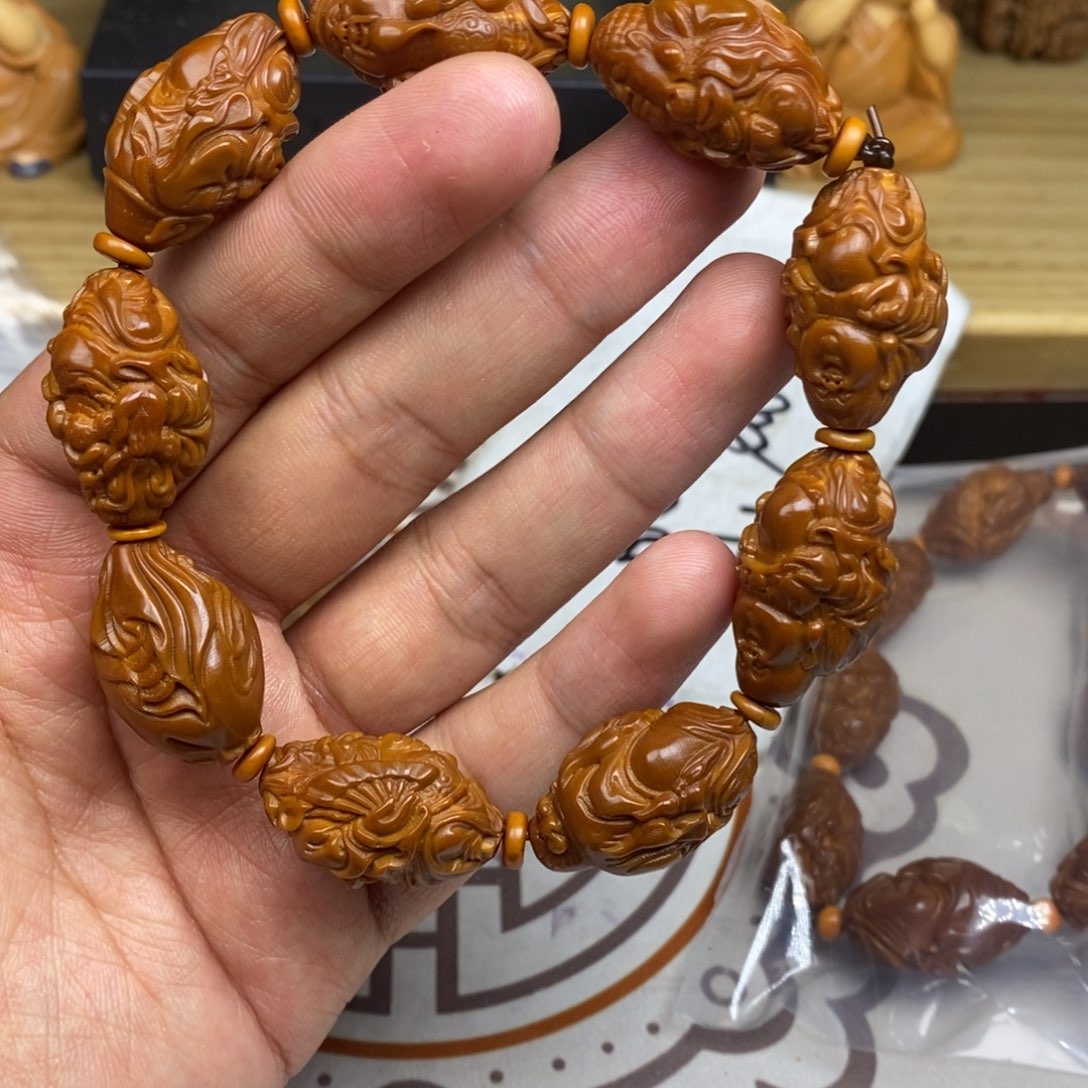 橄榄核手串/手链橄榄核雕刻工艺宇