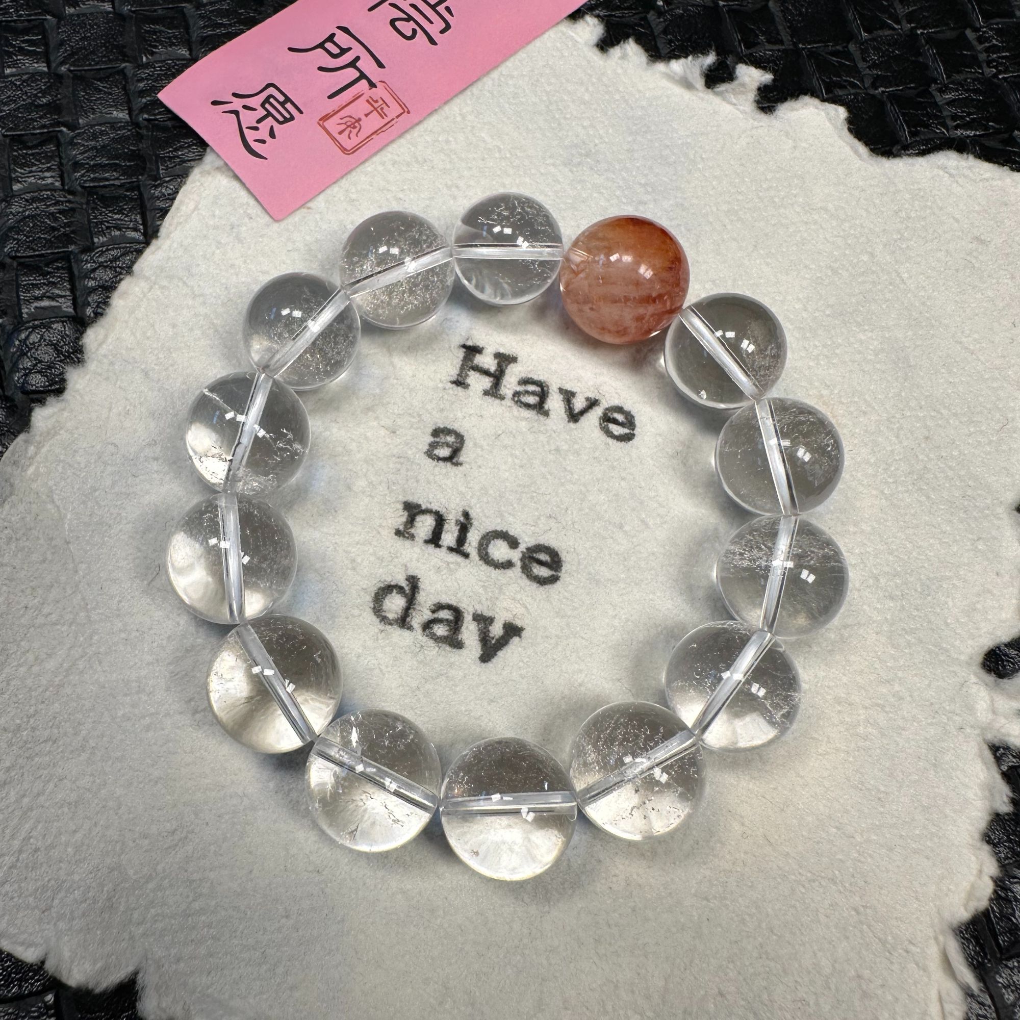 【浮生若梦】天然水晶手串女原创小众设计款