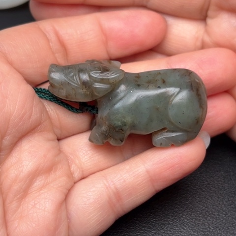 和田玉挂件未镶嵌好*1