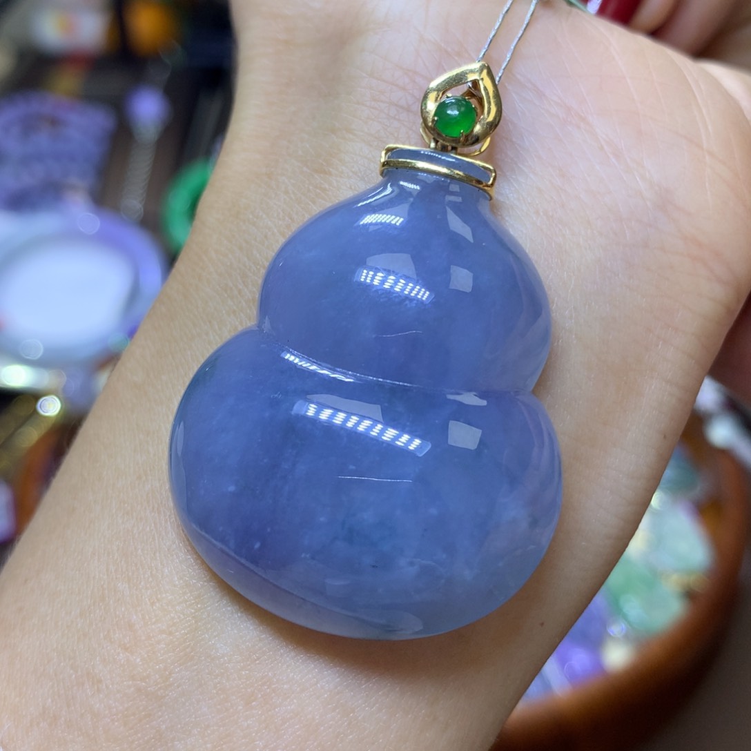 【闪购商品】翡翠颈饰18K金镶嵌翡翠