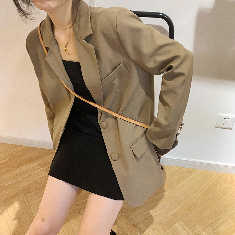 三十九点九中长款宽松女士夏季大码防晒西装春秋休闲小众秋季