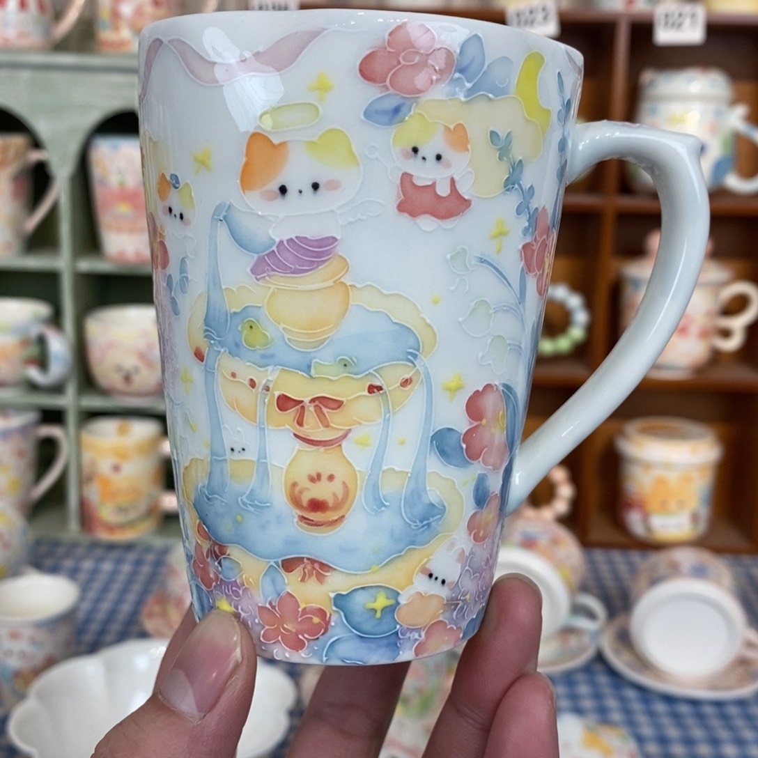 瓷片小猫马克杯福利