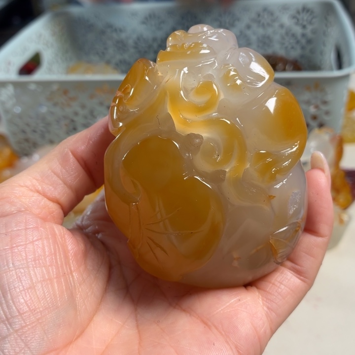 玛瑙/玉髓未镶嵌吊坠(不含链)