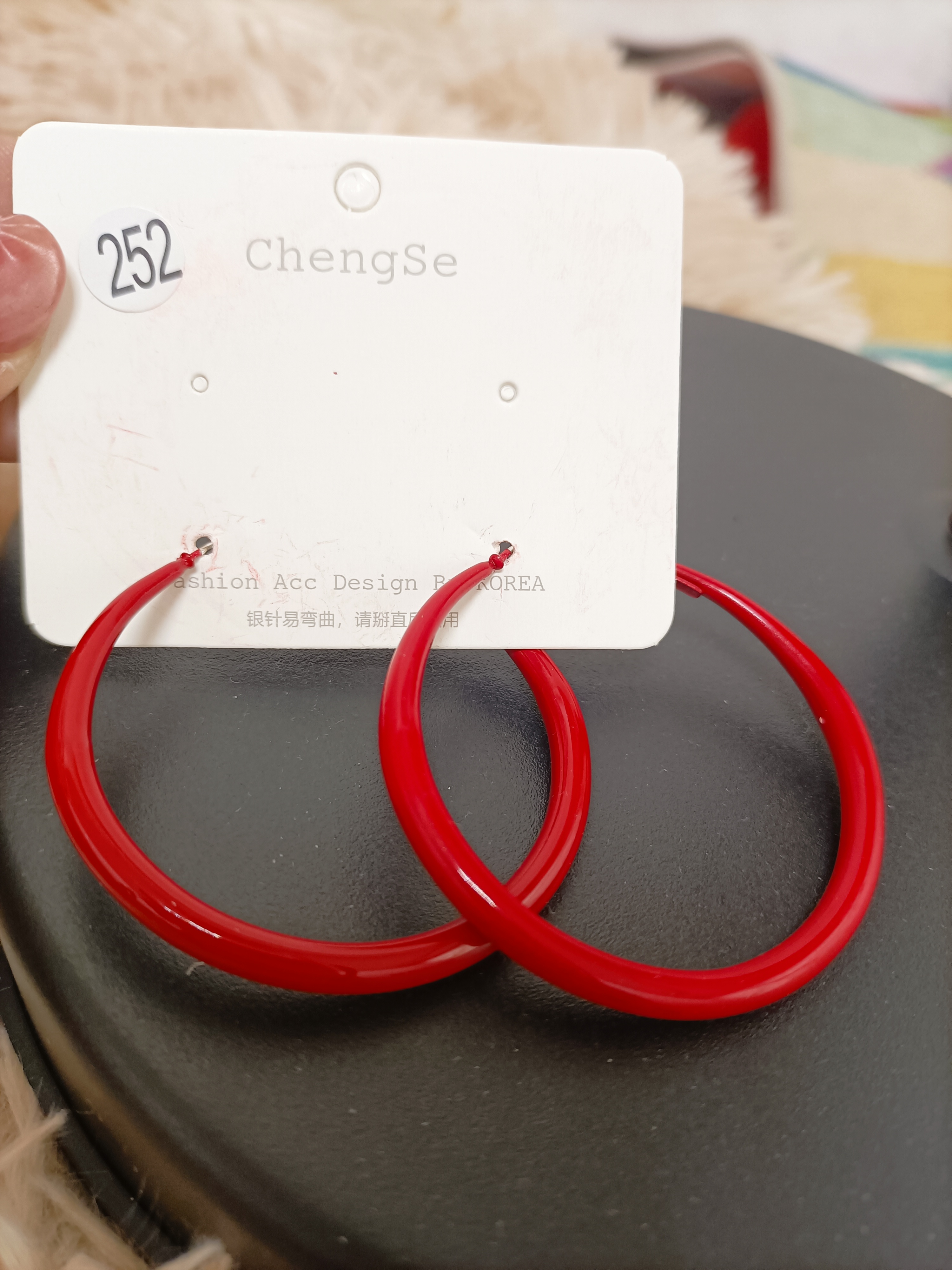 铜合金无非金属耳饰 铜合金耳饰气质大方252