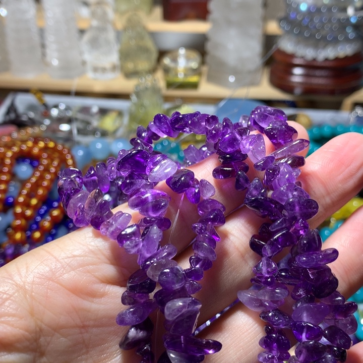 未镶嵌手链紫晶时装链项链