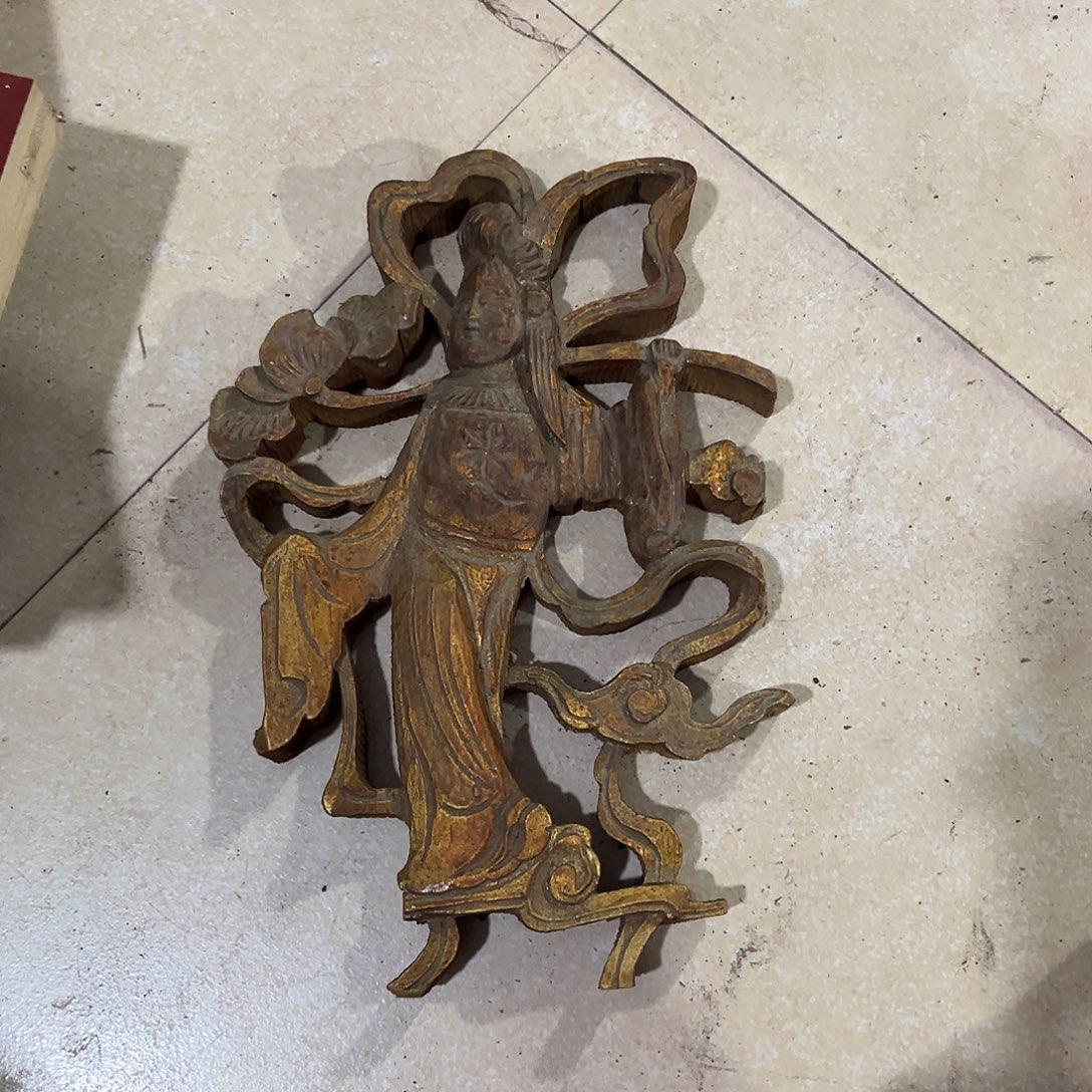 K***K香榧木木雕.花板.家具.古建构件.卡子花.结子