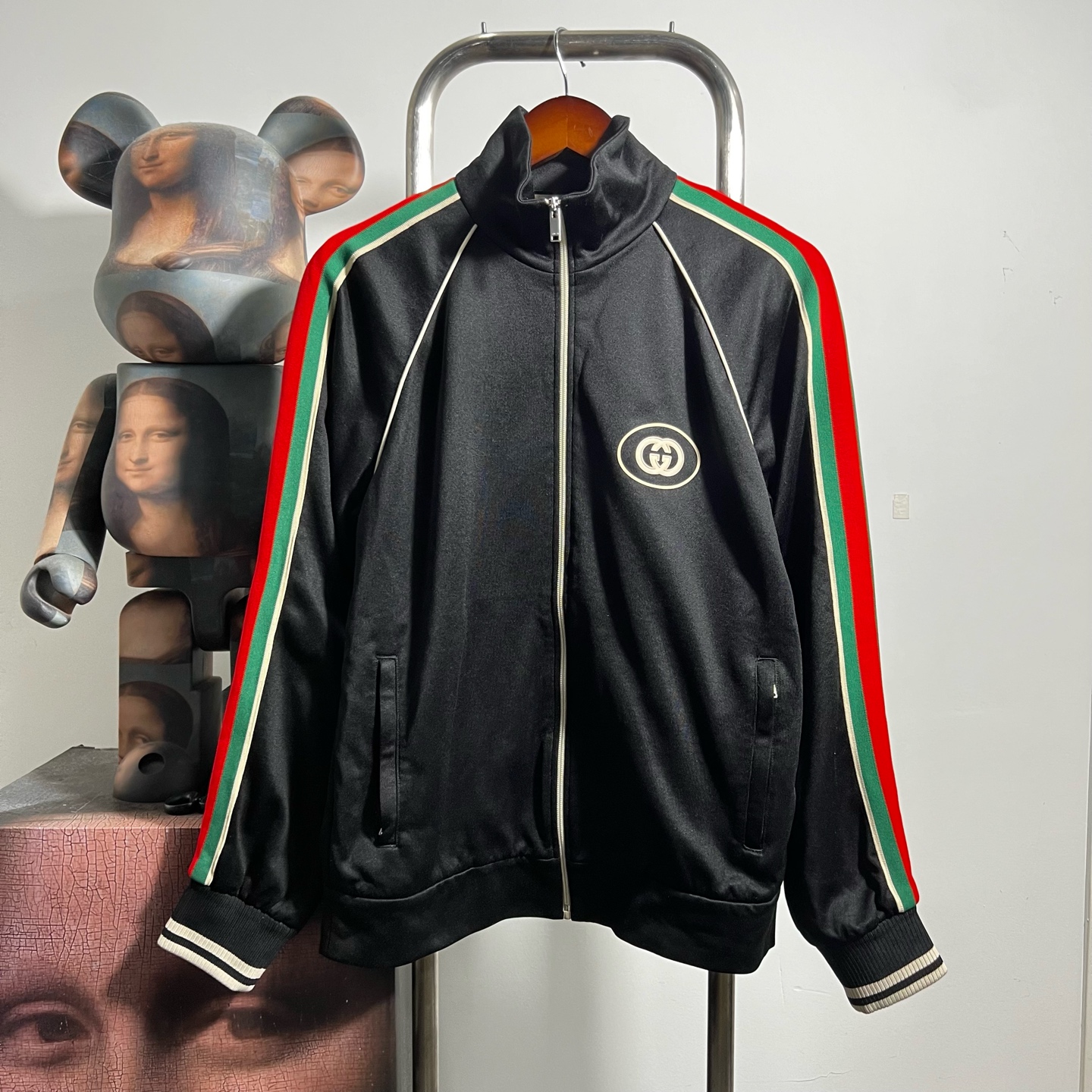 99新 GUCCI/古驰 古驰侧边条纹拉链外套 V0713尺码：S