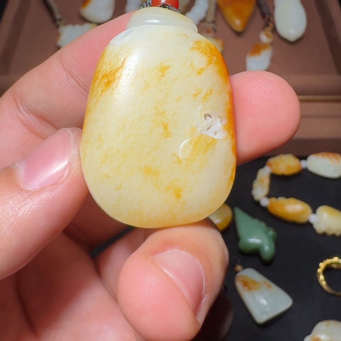 和田玉未镶嵌挂件