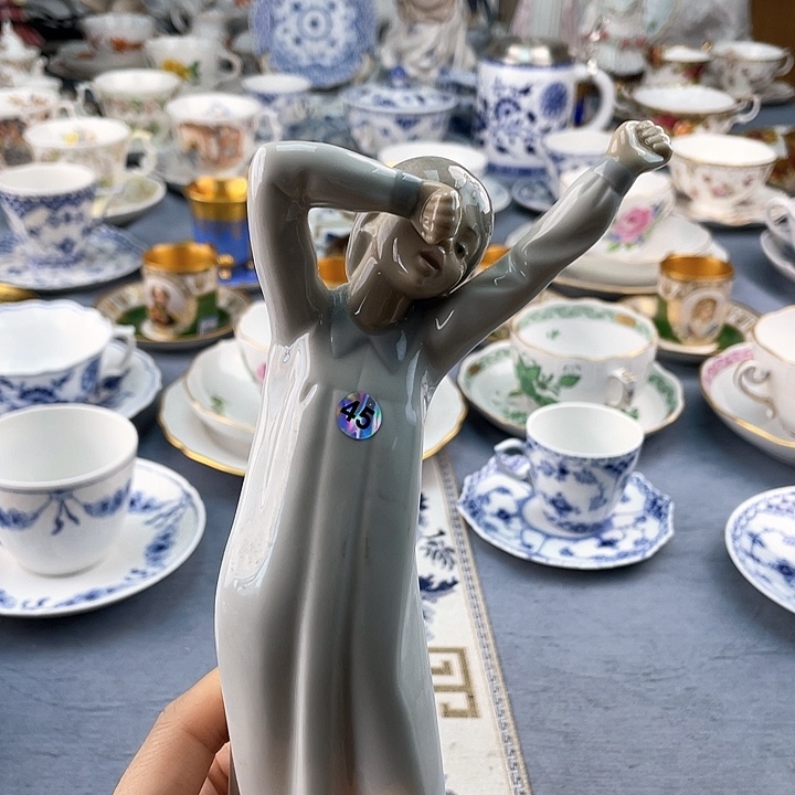 中古欧瓷瓷器小房子